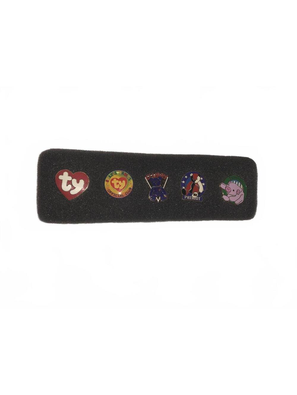 Vintage Ty Beanie Babies Pin Set of 5 Collectible Pins